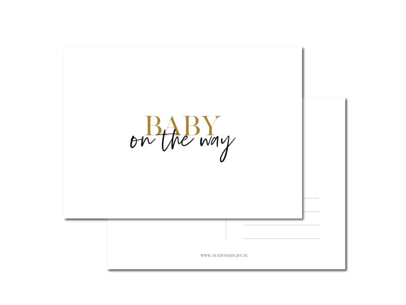 Kaart | Baby on the way! per 6 stuks