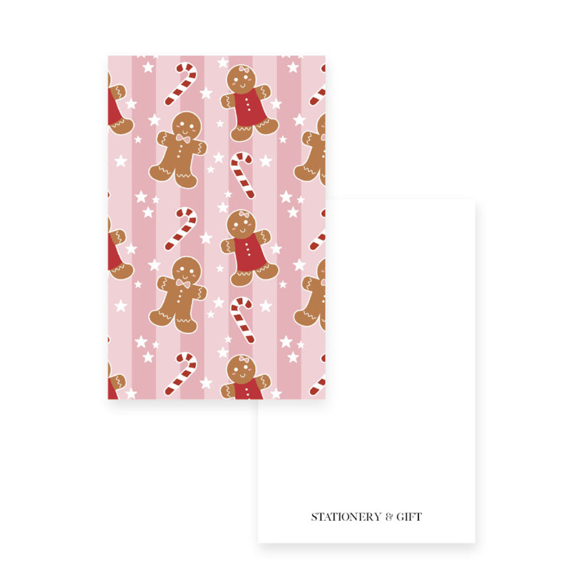 Minikaart | Gingerbread Pink per 6 stuks