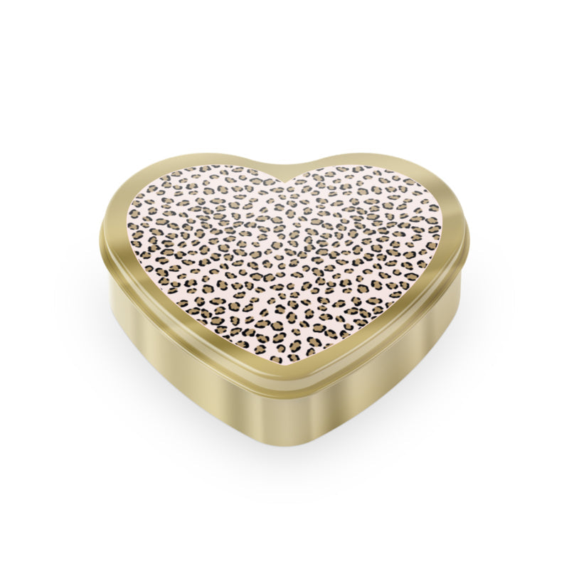 Gold Heart | Sugar hearts for you! | Pink Leopard per 3 pieces