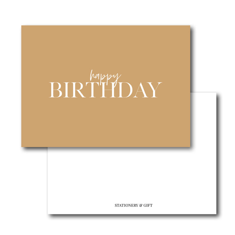 Mini Kaart | Happy Birthday per 6 stuks