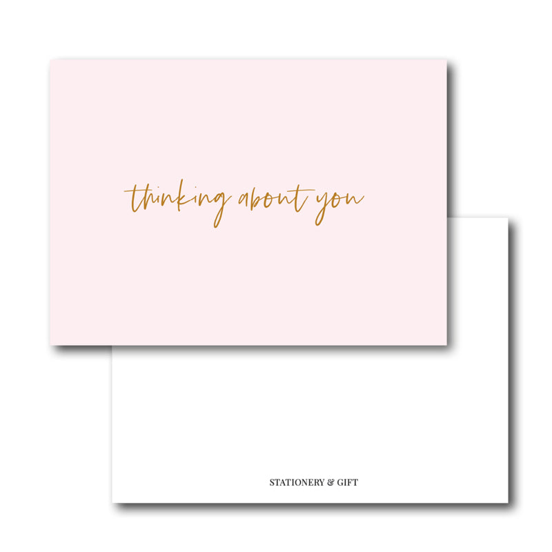 Mini Kaart | Thinking about you per 6 stuks